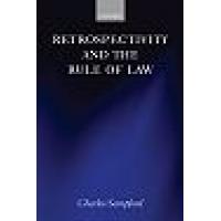 Retrospectivity and the Rule of Law (Hardback)
