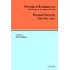 Principles of European Law Personal Security (Hardback)