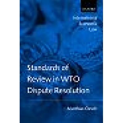 Standards of Review in WTO Dispute Resolution (Hardback)