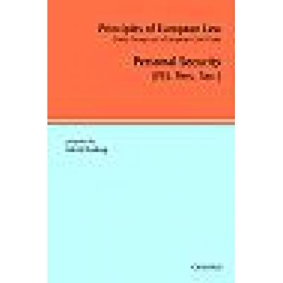 Principles of European Law Personal Security (Hardback)