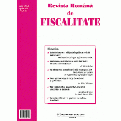 Revista Romana de Fiscalitate - abonament pe 12 luni
