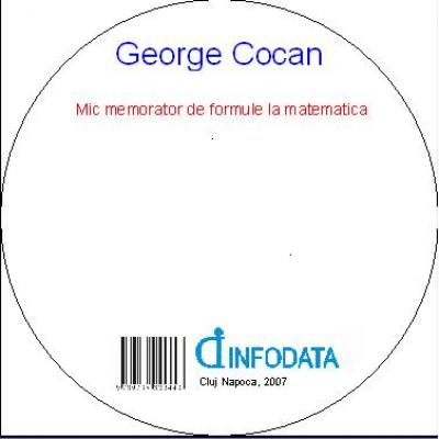 Mic memorator de formule la matematica