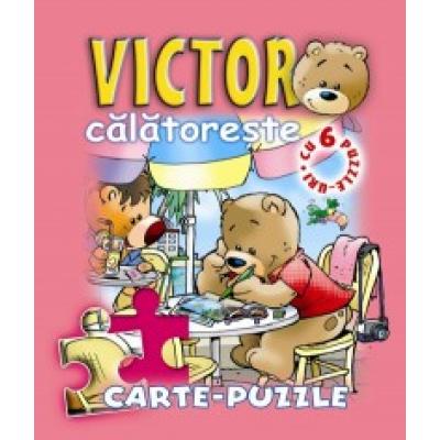 Victor călătoreşte. Carte - puzzle
