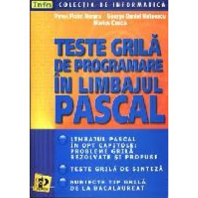 Teste grila de programare în limbajul PASCAL