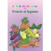Carte de colorat cu Fructe si legume